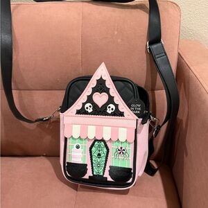 Pink and Black Crossbody Bag